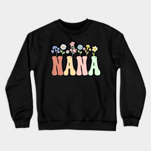 Women Wildflower Floral Crewneck Sweatshirt